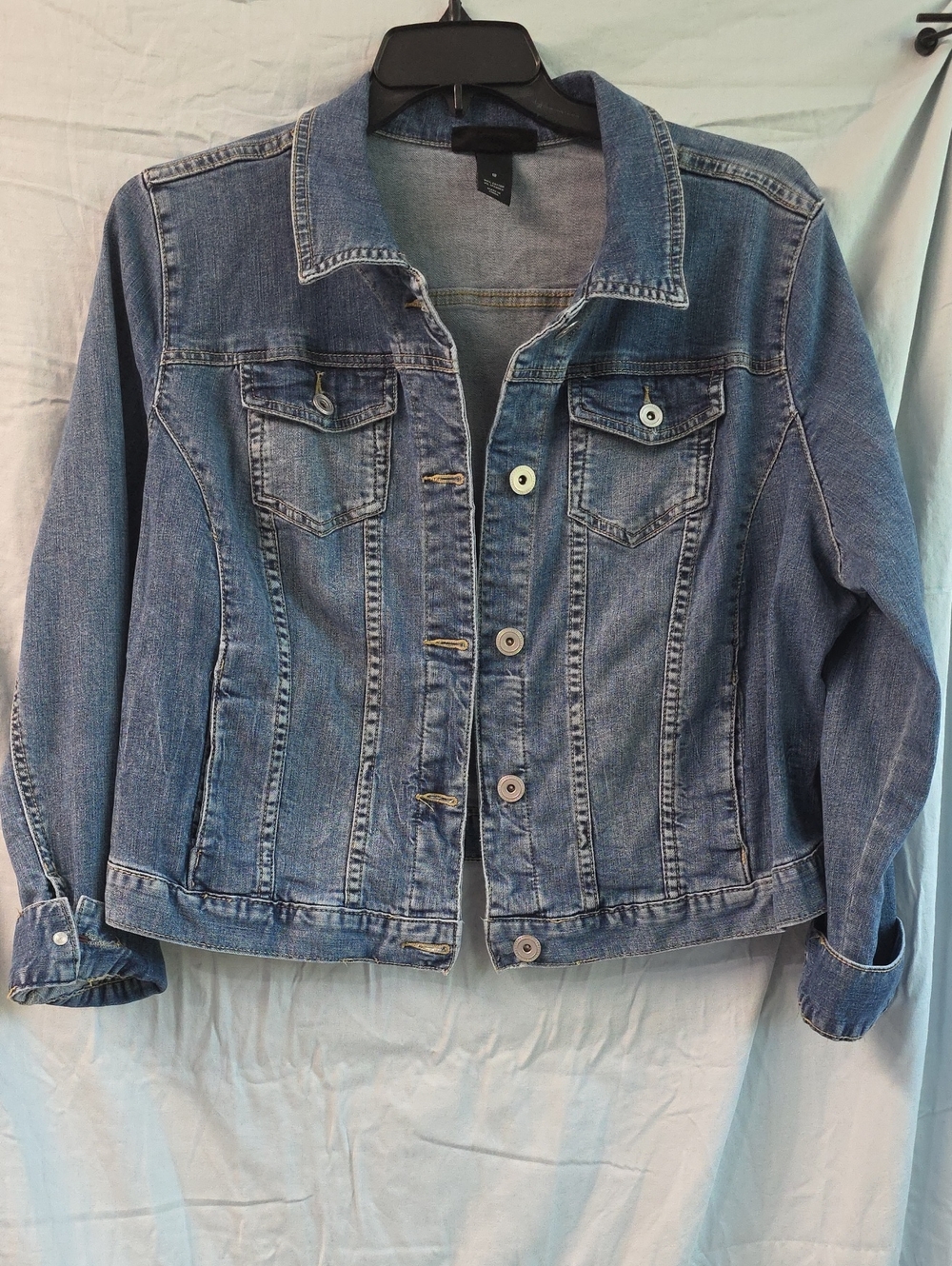 Lane Bryant Size 18 Classic Denim Jacket – Light Blue Wash